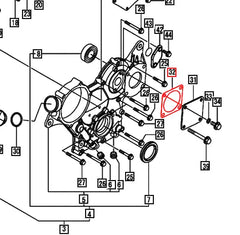 Mahindra Tractor Gasket Gear Housing Cover 129C26-01890