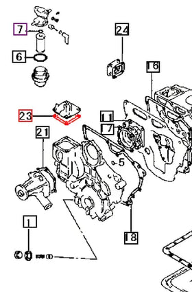 Mahindra Tractor Gasket Governor Cover 30L6305101 Mahindra Direct Parts