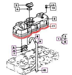Mahindra Tractor Gasket Head Cover 1552114522 Mahindra Direct Parts