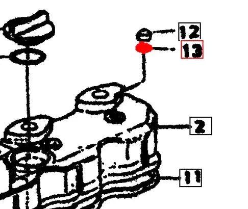 Mahindra Tractor Gasket - Head Cover Nut E6301-33661 Mahindra Direct Parts