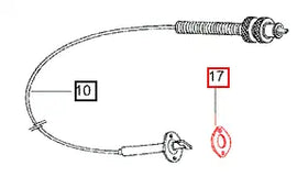 Mahindra Tractor Gasket Hour Meter 003042467R1 Mahindra Direct Parts