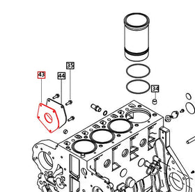 Mahindra Tractor Gasket Hydraulic Dummy Plate 006004416H1 Mahindra Direct Parts