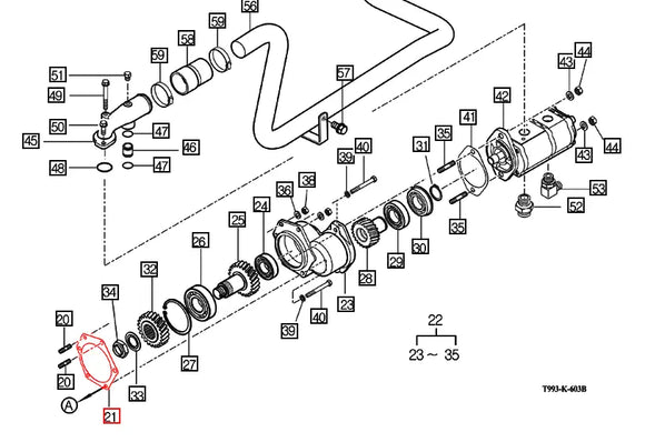 Mahindra Tractor Gasket Hydraulic Pump 19965103021 Mahindra Direct Parts
