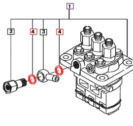Mahindra Tractor Gasket - Injection Pump 31S9401880 Mahindra Direct Parts