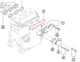 Mahindra Tractor Gasket Inlet 31B30-00800 Mahindra Direct Parts