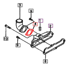 Mahindra Tractor Gasket Intake 30L3004300 Mahindra Direct Parts