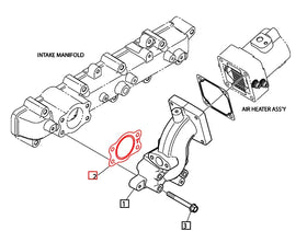 Mahindra Tractor Gasket Intake 400617-00006B Mahindra Direct Parts
