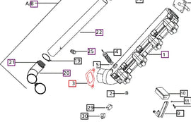 Mahindra Tractor Gasket Intake Manifold 000020609E05 Mahindra Direct Parts