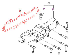 Mahindra Tractor Gasket Intake Manifold 006054214K01 Mahindra Direct Parts