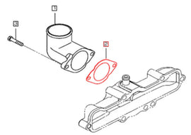 Mahindra Tractor Gasket Intake Pipe 006054217K01 Mahindra Direct Parts