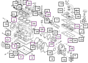 Mahindra Tractor Gasket Kit 31S9402960 Mahindra Direct Parts