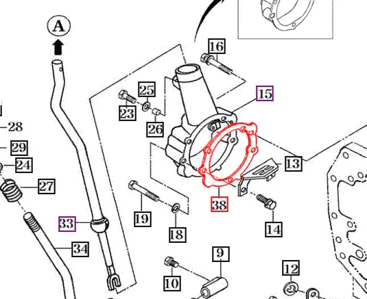 Mahindra Tractor Gasket Main Change Lever 16602250041 Mahindra Direct Parts