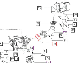 Mahindra Tractor Gasket Metallic TC-Ex Pipe 006006017F1 Mahindra Direct Parts