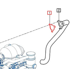 Mahindra Tractor Gasket - Muffler 12291050010 Mahindra Direct Parts