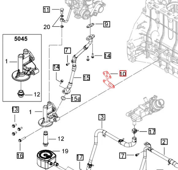 Mahindra Tractor Gasket Oil Filter 006014898V1 Mahindra Direct Parts
