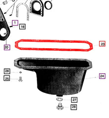 Mahindra Tractor Gasket - Oil Pan 000703840R1