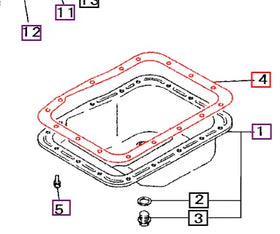 Mahindra Tractor Gasket Oil Pan 30H1300101 Mahindra Direct Parts