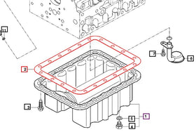 Mahindra Tractor Gasket Oil Pan E5500-01623 Mahindra Direct Parts