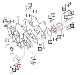 Mahindra Tractor Gasket - Oil Pump Cover 006053083N01 Mahindra Direct Parts