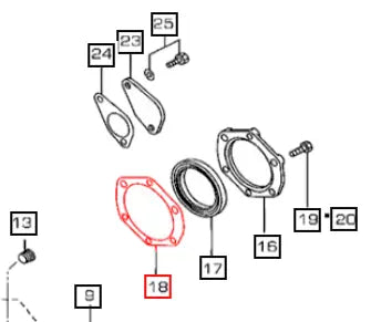 Mahindra Tractor Gasket Oil Seal Case 006054143K01 Mahindra Direct Parts