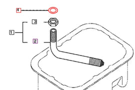 Mahindra Tractor Gasket - Oil Strainer 006053021N01 Mahindra Direct Parts