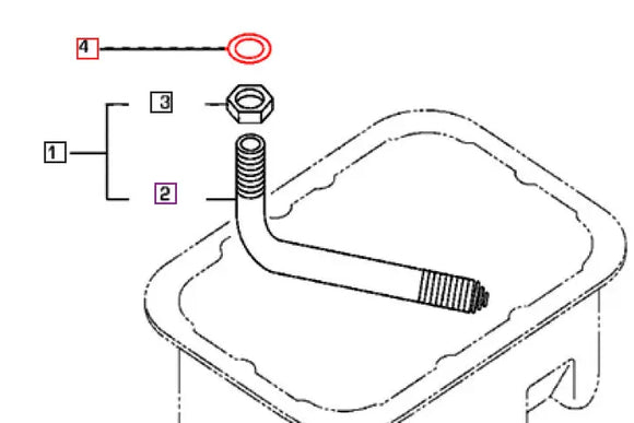 Mahindra Tractor Gasket - Oil Strainer 006053021N01 Mahindra Direct Parts