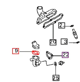 Mahindra Tractor Gasket Outlet MM43213502 Mahindra Direct Parts