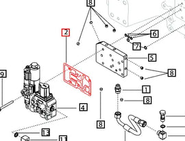 Mahindra Tractor Gasket Power Shuttle Valve E007203923D2 Mahindra Direct Parts