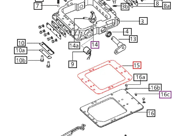 Mahindra Tractor Gasket Rail Housing 006504727C2 Mahindra Direct Parts