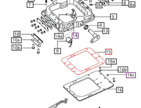 Mahindra Tractor Gasket Rail Housing 006504727C2 Mahindra Direct Parts