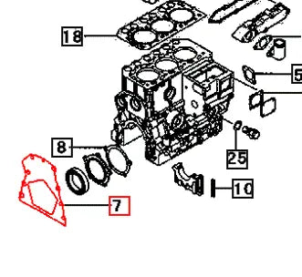 Mahindra Tractor Gasket Rear 31A07-02401 Mahindra Direct Parts