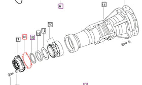 Mahindra Tractor Gasket Rear Axle Bearing Retainer 000032512B12 Mahindra Direct Parts
