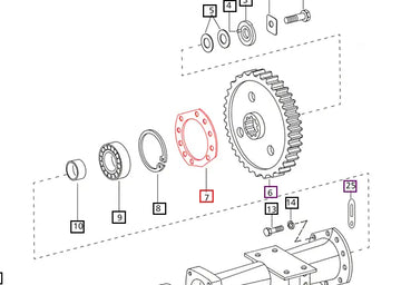 Mahindra Tractor Gasket Rear Axle Carrier 001233548R1 Mahindra Direct Parts
