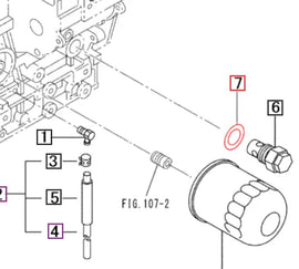 Mahindra Tractor Gasket - Relief Valve 34340-00700 Mahindra Direct Parts