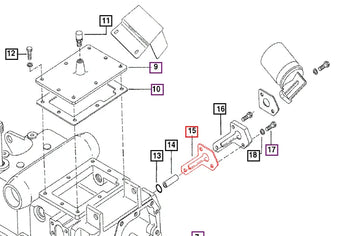 Mahindra Tractor Gasket Return Line Filter Cover 005557435R1 Mahindra Direct Parts