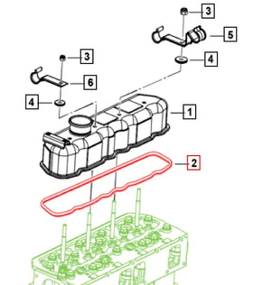 Mahindra Tractor Gasket Rocker Cover 0024735 Mahindra Direct Parts