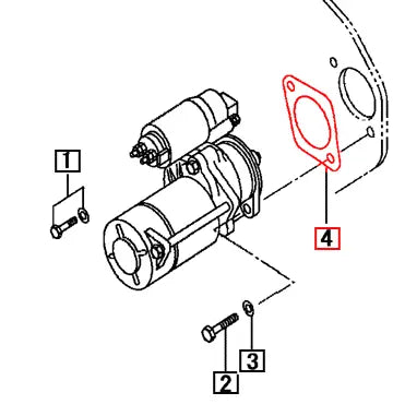 Mahindra Tractor Gasket Starter 30A66-00101 Mahindra Direct Parts