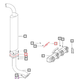 Mahindra Tractor Gasket Stub Pipe 000020567E05 Mahindra Direct Parts