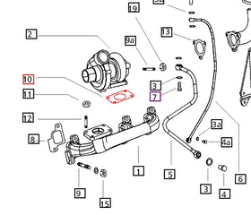Mahindra Tractor Gasket TC Mounting to Exhaust Manifold 006000269F1 Mahindra Direct Parts