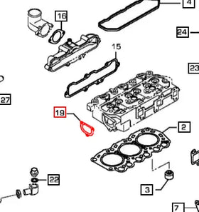 Mahindra Tractor Gasket Thermofitting 006054231K01 Mahindra Direct Parts