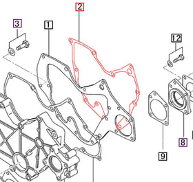 Mahindra Tractor Gasket - Timing Gear Case 31A07-11901 Mahindra Direct Parts