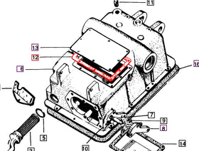 Mahindra Tractor Gasket Top Cover Hydraulic Lift 003044367R3 Mahindra Direct Parts