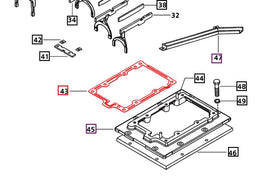 Mahindra Tractor Gasket Trans Case Cover Front to Housing 006500930A2 Mahindra Direct Parts