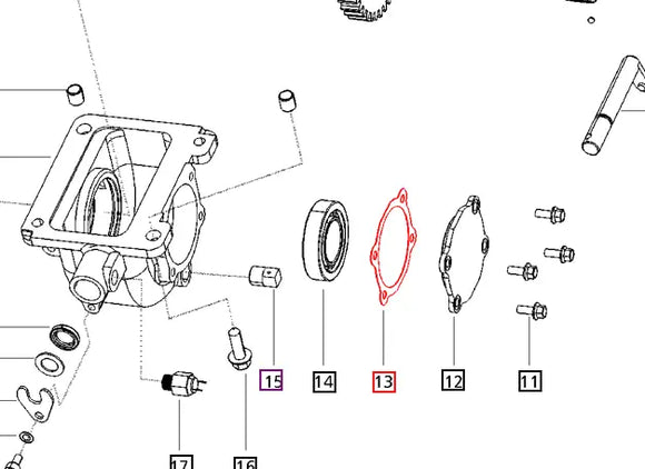 Mahindra Tractor Gasket - Transfer Case 000016297P04 Mahindra Direct Parts