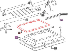 Mahindra Tractor Gasket Transmission Case Cover Front 006500295R2 Mahindra Direct Parts