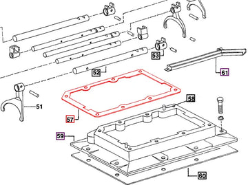 Mahindra Tractor Gasket Transmission Case Cover Front 006500295R2 Mahindra Direct Parts