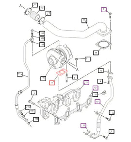 Mahindra Tractor Gasket Turbocharger 194-5390 Mahindra Direct Parts