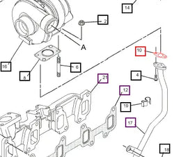 Mahindra Tractor Gasket - Turbocharger 225-8533 Mahindra Direct Parts