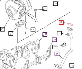 Mahindra Tractor Gasket - Turbocharger 225-8533 Mahindra Direct Parts