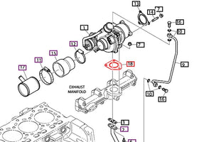Mahindra Tractor Gasket Turbocharger 400629-00014A Mahindra Direct Parts